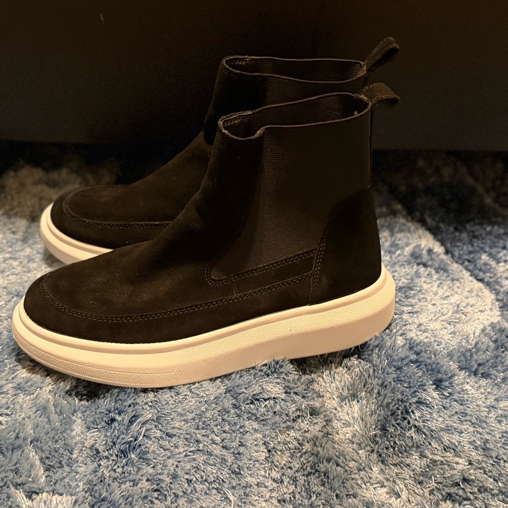 Nurture Rebalance Black Suede High-Top Sneakers - Picture 2 of 15